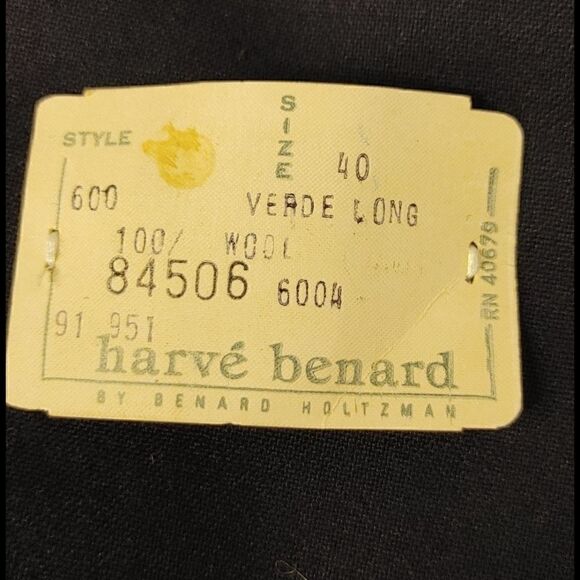 MEN'S HARVE BENARD NAVY SLIM FIT BLAZER 40L - Picture 4 of 6